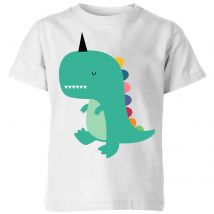 Andy Westface Dinocorn Kids' T-Shirt - White - 7-8 Years - White