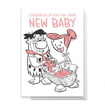 Flintstones New Baby Girl Greetings Card - Standard Card