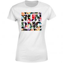 Flowery Run Dmc Damen T-Shirt - Weiß - XXL