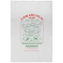 Serviettes en cotton Tortues Ninja Cowabunga - Blanc