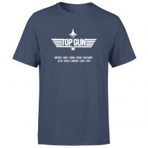 T-shirt Top Gun Codenames - Bleu Marine - Homme - XL