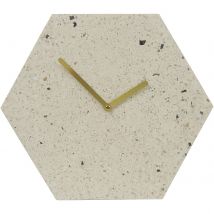 Mimo Hexagon Clock - Pink/Grey Terrazzo