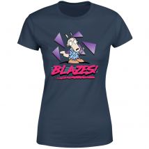 T-shirt Femme Rockos Modern Life Blazes! - Bleu Marine - M