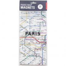 Kikkerland Paris Map Magnets