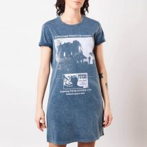 Psycho Mother Knows Best Femme T-Shirt Dress - Navy Délavé - XXL