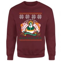 Elf Christmas Cheer Sweatshirt - Bordeaux - S