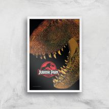 Jurassic Park Affiche - A3 - White Frame