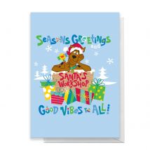 Scooby Doo Seasons Greetings Good Vibes All Greetings Card - Standard Card