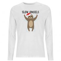 Slow Angels Unisex Long Sleeve T-Shirt - White - S - Blanc