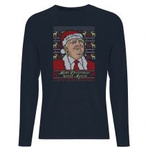 DC Justice League Core Make Christmas Great Again Unisex Long Sleeve T-Shirt - Navy - XL - Navy