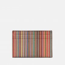 PS Paul Smith Striped Leather Credit Card Case