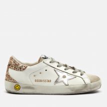 Golden Goose Kids' Super Star Leather Trainers - White/Ice/Silver/Gold - UK 13 Kids