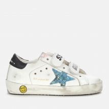 Golden Goose Toddlers' Old School Leather Trainers - White/Light Blue/Black -UK - UK 3 Toddler
