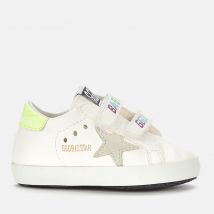 Golden Goose Babies' School Nappa Trainers - White/Ice/Yellow Fluo/Multicolor - UK 1 Infant