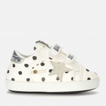 Golden Goose Babies' School Pois Print Trainers - White/Black Pois/Ice/Silver - UK 0 Infant