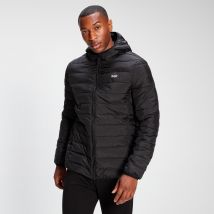 MP Men's Lightweight Hooded Packable Puffer Jacket - Black - XXS