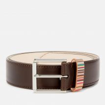 Paul Smith Striped Keeper Leather Belt - W34
