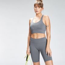 MP Women's Repeat Mark Graphic Training Sports Bra - Carbon - XS