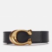 Coach Women's 32mm Sculpted C Reversible Belt - Black 1941 Saddle - M