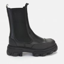 Ganni Women's Leather Mid Chelsea Boots - UK 4