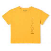 Bob l'Éponge fragmenté - Crop Top Femme - Moutarde - XS