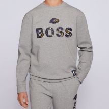 BOSS X NBA Men's Lakers Crewneck Sweatshirt - Medium Grey - XL