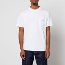 Maison Kitsuné Men's Tricolor Fox Patch Pocket T-Shirt - White - XXL