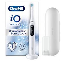 Oral B iO7 White Electric Toothbrush with Travel Case - Toothbrush