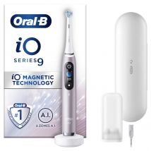 Oral B iO9 Rose Quartz Electric Toothbrush with Charging Travel Case - Toothbrush