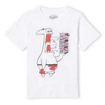 Spongebob Squarepants Patrick Munching Krabby Patties Kids' T-Shirt - White - 3-4 Jahre