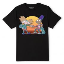 Nickelodeon Hey Arnold Buddies Unisex T-Shirt - Black - M