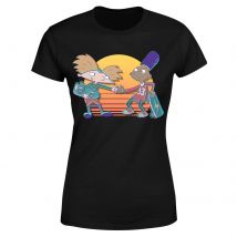 Nickelodeon Hey Arnold Buddies Women's T-Shirt - Black - 4XL