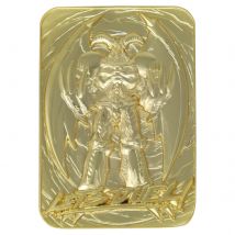 Fanattik Yu-Gi-Oh! Summoned Skull 24K Gold Plated Limited Edition Collectible Metal Card