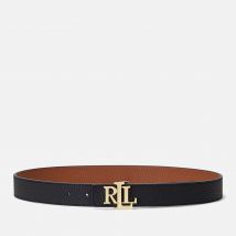 Lauren Ralph Lauren Women's Reversible 30 Medium Belt - Black/Lauren Tan - S