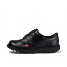 Kickers Junior Kick Lo Twin Velcro Shoes - Black - 12.5