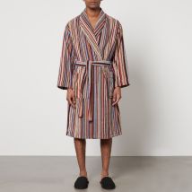 Paul Smith Striped Cotton-Towelling Dressing Gown - S