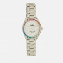 Coach Women's Preston Rainbow Crystal Watch - Silver