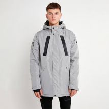 11 Degrees Expedition Waterproof Jacket – Silver / Black - M