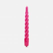 anna + nina Twisted Candle Bright Pink - Set of 6