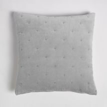 ïn home Cotton Velvet Cushion - Silver - 50x50cm