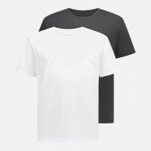 BOSS Bodywear Men's 2-Pack Crewneck T-Shirts - Black/White - 4XL