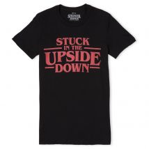 Stranger Things Stuck In The Upside Down Women's T-Shirt - Black - XL