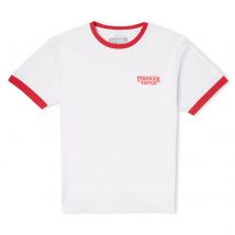 Stranger Things Biker Gang Unisex Ringer T-Shirt - White/Red - XXL