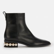 Nicholas Kirkwood Women's 30mm Casati Leather Heeled Ankle Boots - Black - UK 5