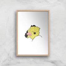 Here's Chicky Giclee Art Print - A3 - Wooden Frame