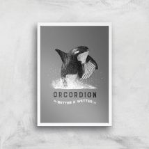 Orcordion Giclee Art Print - A2 - White Frame