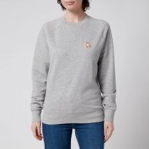 Maison Kitsuné Unisex Chillax Fox Patch Classic Sweatshirt - Grey Melange - L