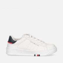 Tommy Hilfiger Kids' Faux Leather Trainers - UK 4 Kids