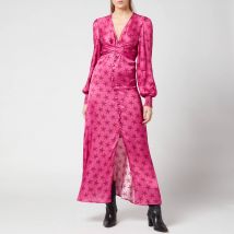 Kitri Women's Aurora Retro Star Print Maxi Dress - Pink Star Print - UK 8