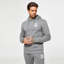 11 Degrees Men's Reflective Logo Pullover Hoodie - Charcoal Marl/Reflective - S